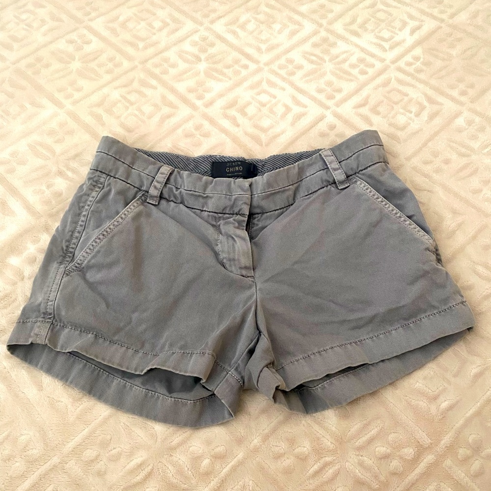 J Crew Gray Chino shorts, 00